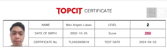 TOPCIT 9TH, 10TH & 11TH LEVEL 2 SCORER